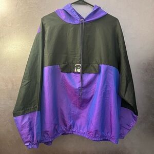 Purple and Black Windbreaker